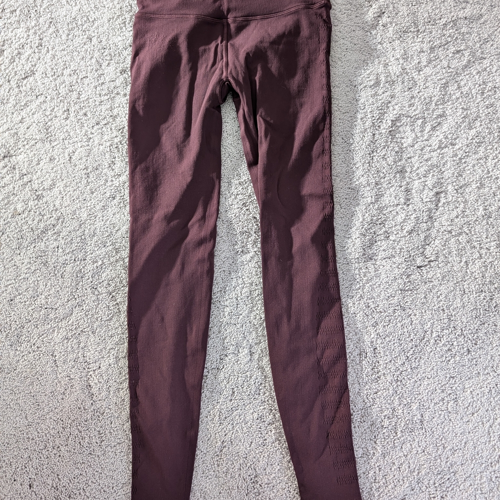 Maroon High-Waisted Leggings